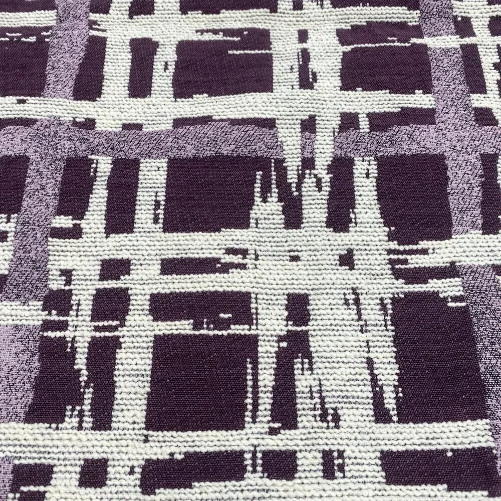 Crate and Barrel Purple Geometric Abstract Pattern Pillow Cover 23